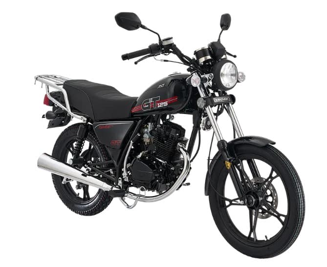Motocicleta GT 125 negra